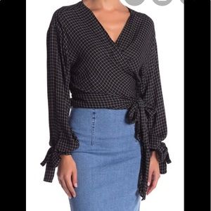 Mustard Seed Nordstrom’s black white wrap …